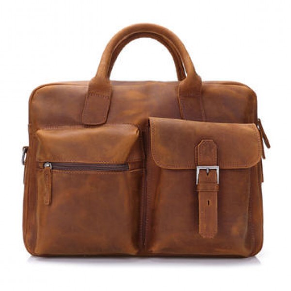 Genuine Leather Handbag Shoulder Leisure Men'...